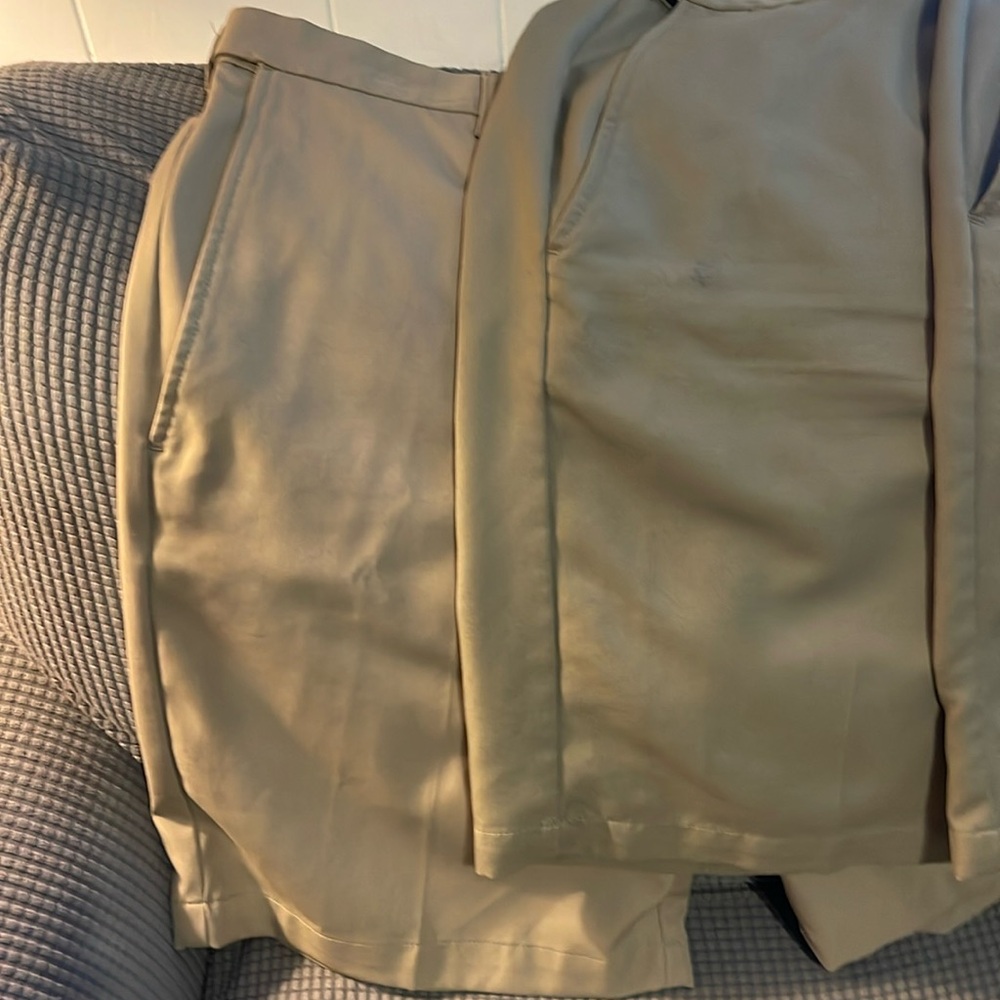 3 pair Haggar Cool 18 khaki shorts